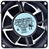 FORCECON DFB803812MDOT 12V 0.8A 4 Wires 78CFM Axial Cooling Fan