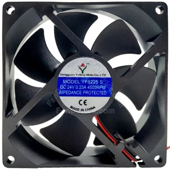 YuFeng YF9225S 24V 0.23A Impedance Protected 4500RPM Cooling Fan