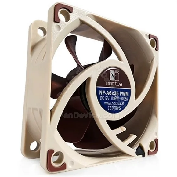 NOCTUA NF-A6x25 PWM DC 12V 0.08A 0.96W Axial Cooling Fan