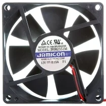 JAMICON JF0825S1M 12V 0.15A DC Brushless 2 Wires Axial Cooling Fan