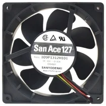 Sanyo 109P1312H101 DC 12V 0.82A 3 / 4 Wires Axial Cooling Fan