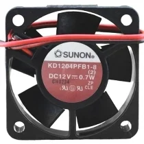Sunon KD1204PFB1-8 DC 12V 0.7W 2 Wires Axial Cooling Fan
