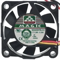 Magic MGA4024YB-A10 DC 24V 0.10A 2 / 3 Wires Axial Cooling Fan