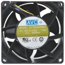 AVC DYTB0838B8U DC 48V 0.63A 4 Wires Ball Bearing Cooling Fan