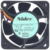 Nidec D06T-24SS1 03A DC 24V 0.18A 3 Wires Axial Cooling Fan