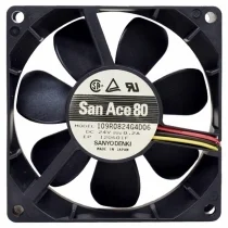 Sanyo 109R0824G4D06 DC 24V 0.2A 3 Wires Axial Cooling Fan