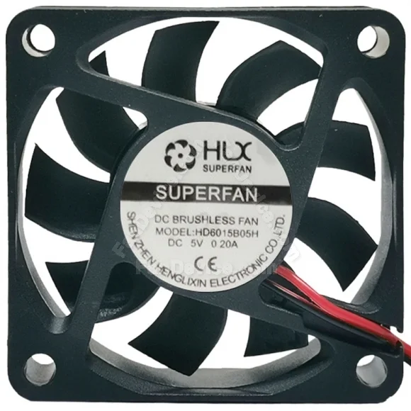 HLX HD6015B05H 5V 0.20A 2 Wires DC Brushless Axial Cooling Fan