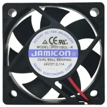 JAMICON JF0515B2L-R 24V 0.11A 2 Wires Ball Bearing Cooling Fan