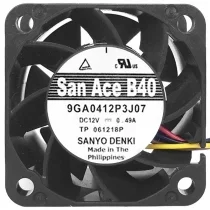 Sanyo 9GA0412P3J07 DC 12V 0.49A 4 Wires PWM Axial Cooling Fan