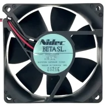 Nidec D08T-12PG DC 12V 0.15Amp 2 Wires Axial Cooling Fan