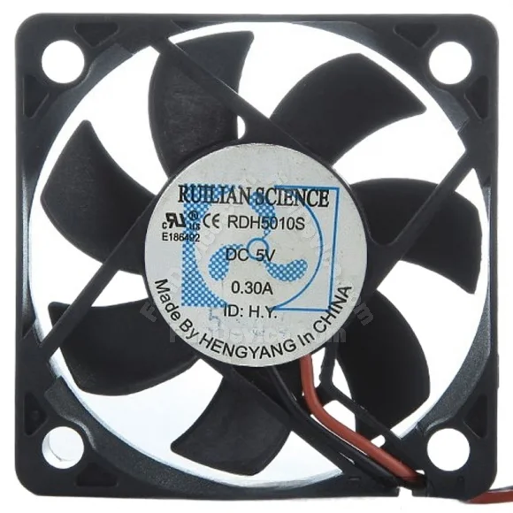 RUILIAN SCIENCE RDH5010S DC 5V 0.30A 2 Wires Axial Cooling Fan