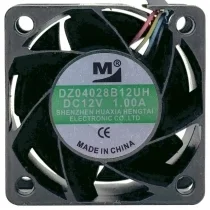 YM DZ04028B12UH DC 12V 1.00A 4 Wires PWM Axial Cooling Fan