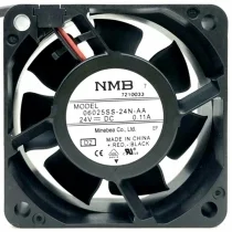 NMB 06025SS-24N-AA DC 24V 0.11A 2 Wires Axial Cooling Fan