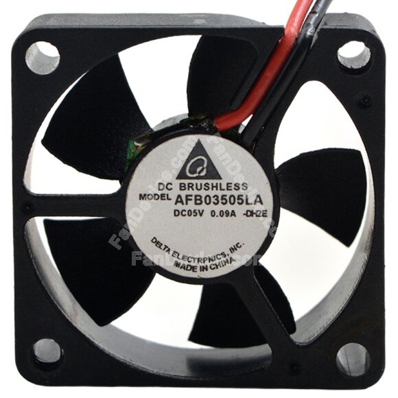 Delta AFB03505LA DC 5V 0.09A 2 Wires Brushless Axial Cooling Fan