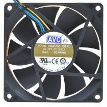 AVC DS08015B12UP002 DC 12V 0.60A 8015 Ball Bearing Axial Cooling Fan