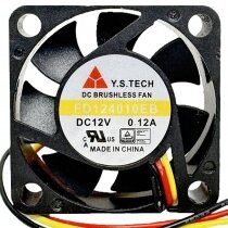 Y.S.TECH FD124010EB DC 12V 0.12A 3 Wires Brushless Axial Cooling Fan