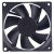 SANONDA KF8025SH12B DC 12V 0.7A 2 Wires Brushless Axial Cooling Fan