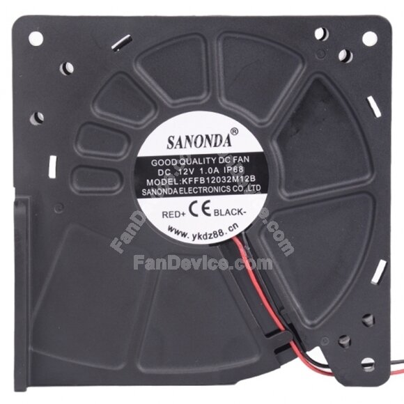SANONDA KFFB12032M12B DC 12V 1.0A IP68 Waterproof Blower Cooling Fan