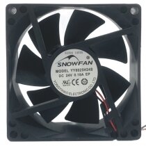 SNOWFAN YY8025H24S DC 24V 0.18A 2 Wires Axial Cooling Fan