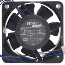 NMB 06025SS-12N-AT DC 12V 0.24A 3 Wires Axial Cooling Fan