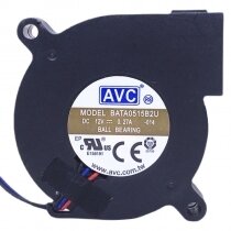 AVC BATA0515B2U DC 12V 0.27A 2 Wires / 3 Wires Ball Bearing Blower Cooling Fan
