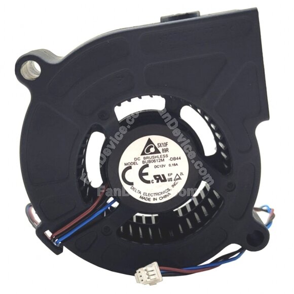 Delta BUB0612M DC 12V 0.16A 3 Wires Brushless Blower Cooling Fan