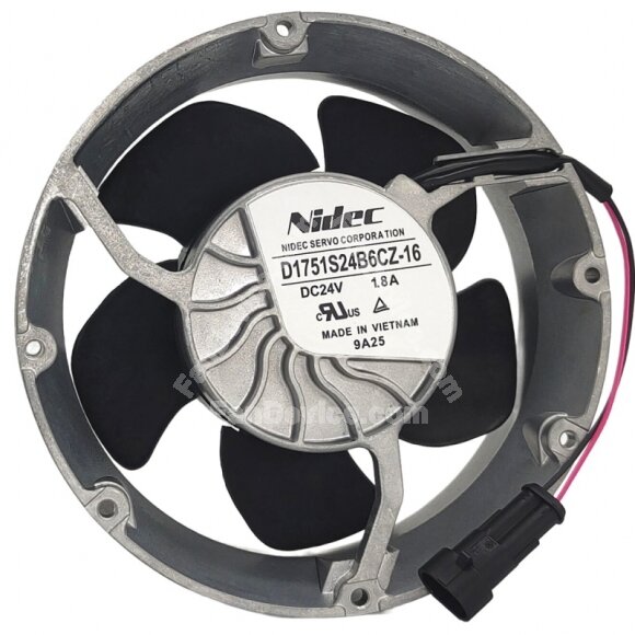 Nidec D1751S24B6CZ-16 DC 24V 1.8A 2 Wires Axial Cooling Fan