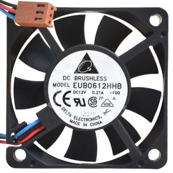 Delta EUB0612HHB DC 12V 0.21A 2 Wires / 3 Wires Brushless Axial Cooling Fan