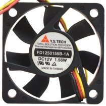 Y.S.TECH FD1250155B-1A DC 12V 1.56W 2 Wires / 3 Wires Axial Cooling Fan
