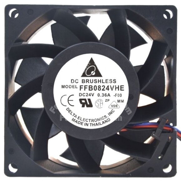 Delta FFB0824VHE DC 24V 0.36A 8038 Brushless Axial Cooling Fan