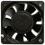 ONG HUA HA6015M12F-Z DC 12V 0.27A 2 Wires Axial Cooling Fan