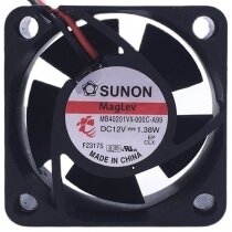 Sunon Maglev MB40201VX-000C-A99 DC 12V 1.38W 2 Wires Axial Cooling Fan