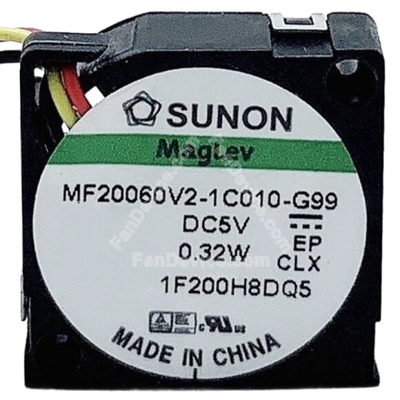 Sunon Maglev MF20060V2-1C010-G99 DC 5V 0.32W 3 Wires Blower Cooling Fan