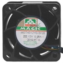 Magic MGT4012YB-W28 DC 12V 0.38A 2 / 3 / 4 Wires Axial Cooling Fan