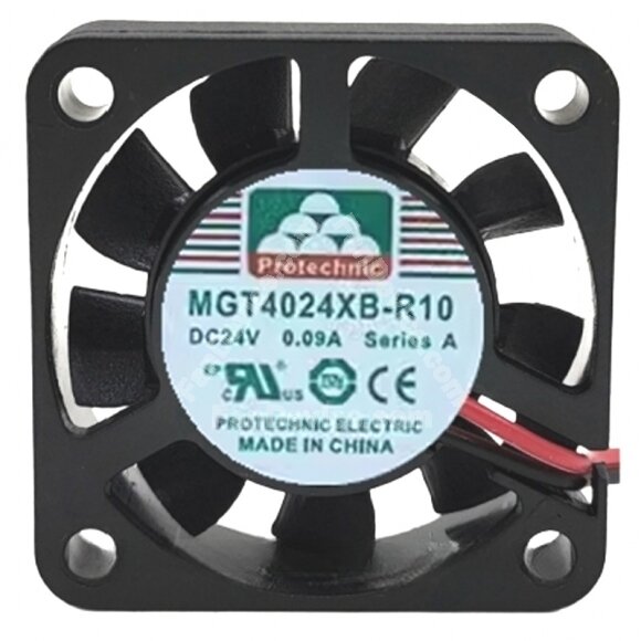 Protechnic MGT4024XB-R10 DC 24V 0.09A 2 / 3 Wires Axial Cooling Fan