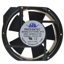PROFANTEC P2175HBL-ETS AC 220V 0.12A Thermal Protected Axial Cooling Fan