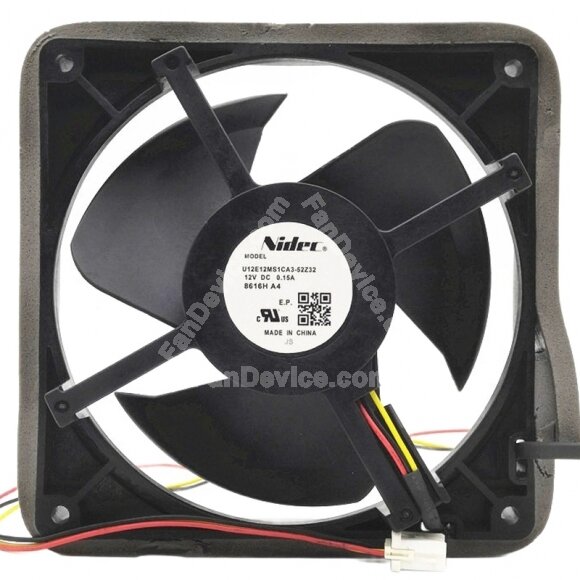 Nidec U12E12MS1CA3-52Z32 DC 12V 0.15A 3 Wires Axial Cooling Fan