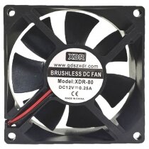 XDR XDR-80 DC 12V 0.25A 2 Wires Brushless Axial Cooling Fan