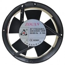 ZOGXN XF17562ABHL AC 220/240V 0.18A 28W 2 Wires Axial Cooling Fan