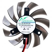 ANCHAOPU XK-8010H12S 12V 0.25A 2 Wires DC Brushless Axial Cooling Fan