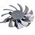 ANCHAOPU XK-8010H12S 12V 0.25A 2 Wires DC Brushless Axial Cooling Fan