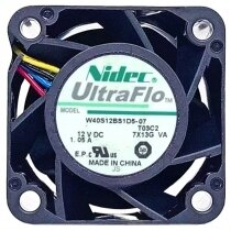 Nidec UltraFlo W40S12BS1D5-07 DC 12V 1.05A 4 Wires Axial Cooling Fan