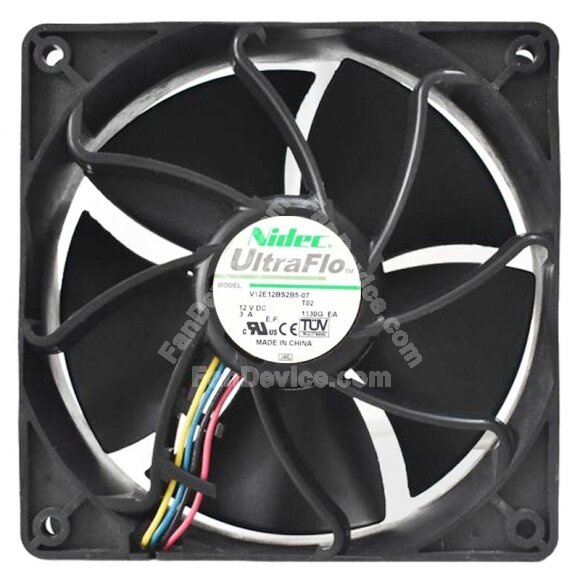 Nidec UltraFlo V12E123BS2B5-07 DC 12V 3A 4 Wires Axial Cooling Fan