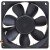 Sanyo Denki 109R0812G401 DC 12V 0.37A 2 / 3 Wires Axial Cooling Fan