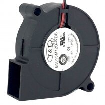 T&T B5015M12B-WDB DC 12V 0.15A 2 Wires Blower Cooling Fan