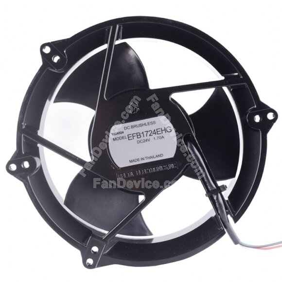 Delta EFB1724EHG 24V 1.70A 2 Wires 17251 DC Brushless Axial Fan