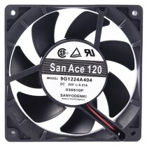 Sanyo Denki 9G1224A404 DC 24V 0.21A 2 / 3 Wires 12025 Axial Fan
