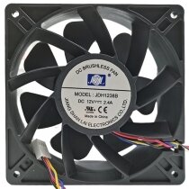 JSL JDH1238B 12V 2.4A 4 Wires 12038 DC Brushless PWM Axial Cooling Fan