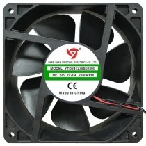 YINGTIAN YTD241238S02800 DC 24V 0.20A 2 Wires 12038 2800RPM Axial Fan