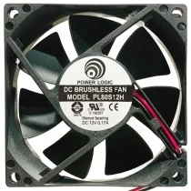 POWER LOGIC PL80S12H 12V 0.17A DC Brushless 2 Wires Axial Cooling Fan